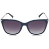 GUESS Women's Gu7483 Cateye Sunglasses, Shiny Blue & Gradient Smoke,
