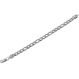 My Daily Styles Stainless Steel Silver-Tone Mens Classic Link Chain Necklace and Bracelet Set