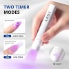 AIRSEE Mini Handheld UV Light for Gel Nails,Portable Rechargeable Nail