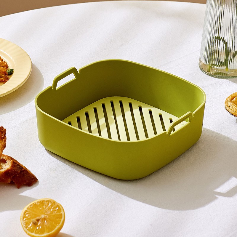 Air Fryer Silicone Liners Pot Thickened Heat Resistant Baking Basket