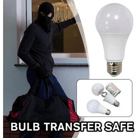 Jinshining White Light Bulb Safe Box Secret Light Bulb, Storage Realistic Light Bulb Decoy Hiding, Safe-Hidden Compartment, Light Bulb Diversion, Hidden Safes Products Safes and Safe Accessories