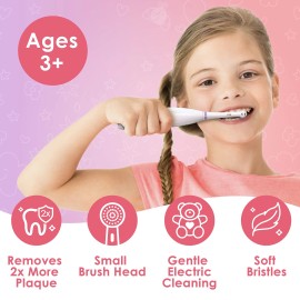 Brusheez Sparkle Unicorn Kids Electric Toothbrush with 5 Year Warranty