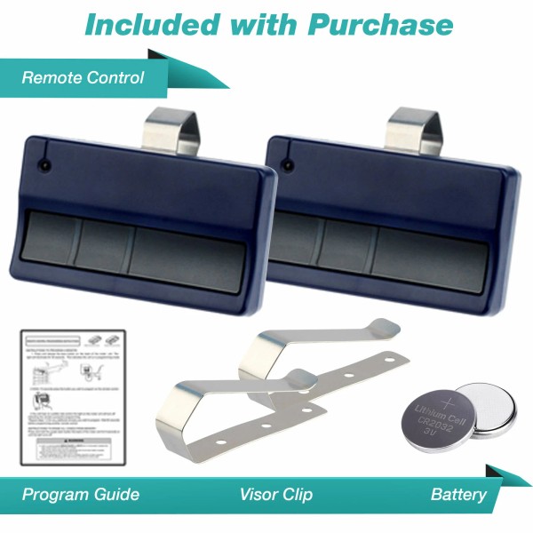 Garage Sync 2 Garage Door Opener Remote 3btn Blue for