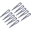 100pcs U Shape Clear Durable Plastic Alligator Clips Shirts Folding