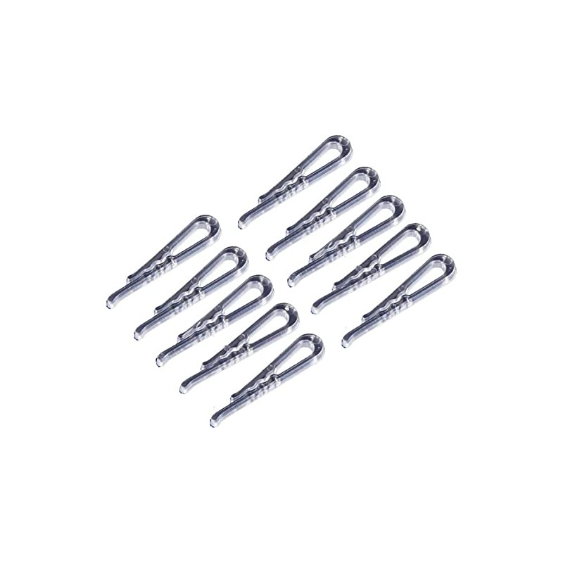 100pcs U Shape Clear Durable Plastic Alligator Clips Shirts Folding