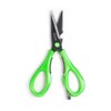 SiTRA 5-in-1 Clear Handle Multifunctional Kitchen Scissors (Green)