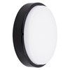 Ledvion - LED Bulkhead Ceiling Light Bathroom Black Diameter 28