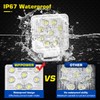 WFPOWER Boat Light 2 Pack, LED Marine Spotlights Waterproof, Deck