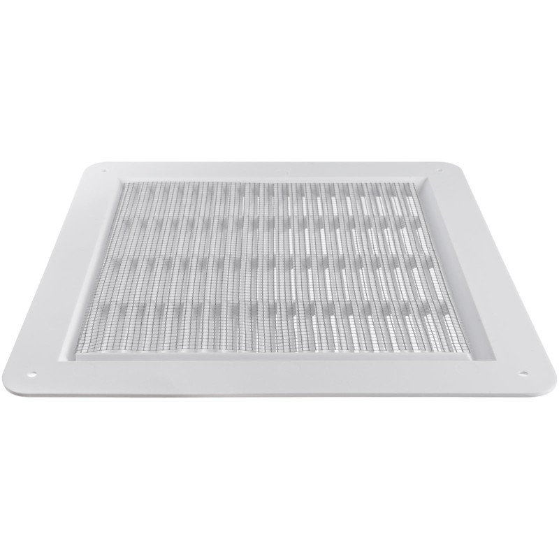Vent Systems 10" x 10" (Outer Size) Inch White Plastic