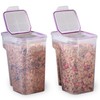Snapware Airtight 2-Pack (22.8 Cup) Cereal Dispenser Storage Containers, Flip-Top