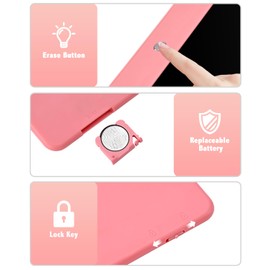 PINKCAT LCD Writing Tablet, Doodle Board Toys Gifts for 3-8 Year Old Girls Boys, 10 Inch Mess Free Coloring Books, Drawing Pad for Kids, Gifts for Toddler Christmas Stocking Stuffers Travel, Pink