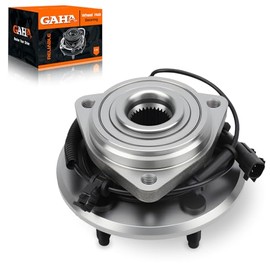 GAHA 513272 cubeta de rueda y conjunto de cojinete compatible con Jeep Wrangler 2007-2010, 2016 Cojinete de rueda delantera y conjunto de cubeta; 5 orejetas con ABS