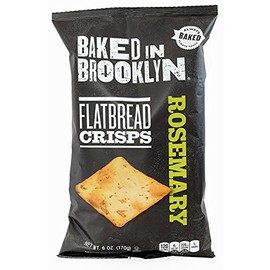 Baked In Brooklyn Flatbread Crisps Rosemary 6 oz (pack of 12)