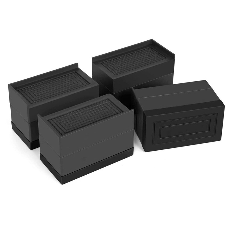 Rectangular Bed Risers, 7.6 cm, Durable, Adjustable Furniture Risers, Non-Slip,