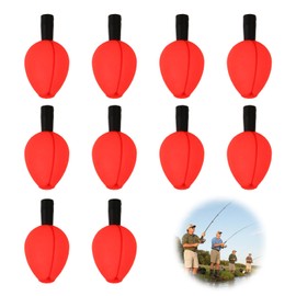 QYHON Pack of 10 Float Fishing - EVA Foam Buoyancy Body Fishing with Glow Stick, U Float & Night Fishing Accessories, Fishing Tackle Carp, Spring Float for Day & Night Fishing