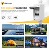 YQBYJING Solar Panel Disconnect Switch 63 Amp DC AC Miniature