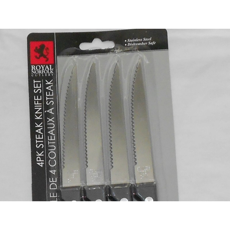 Royal Norfolk Cutlery 4 Pack Steak Knifes