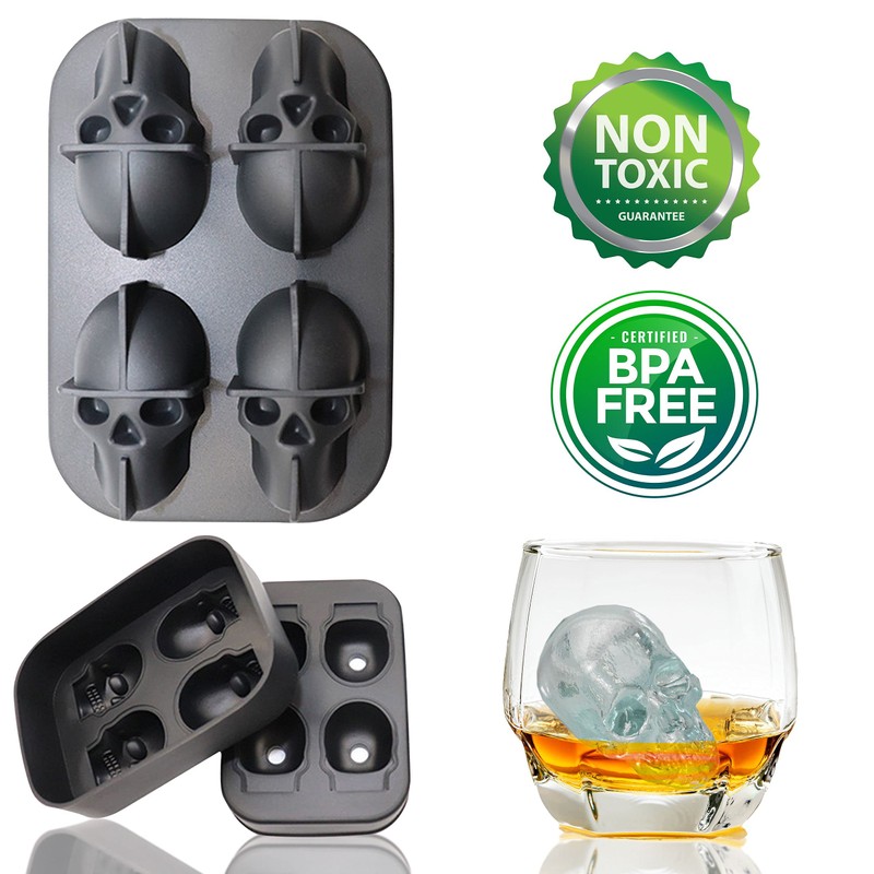 Bahoki Essentials Ice Molds - Silicone Ice Cube Tray With