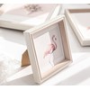 PLUSCHEN 8X8 Square Picture Frame, Pink Resin Picture Frame, Square