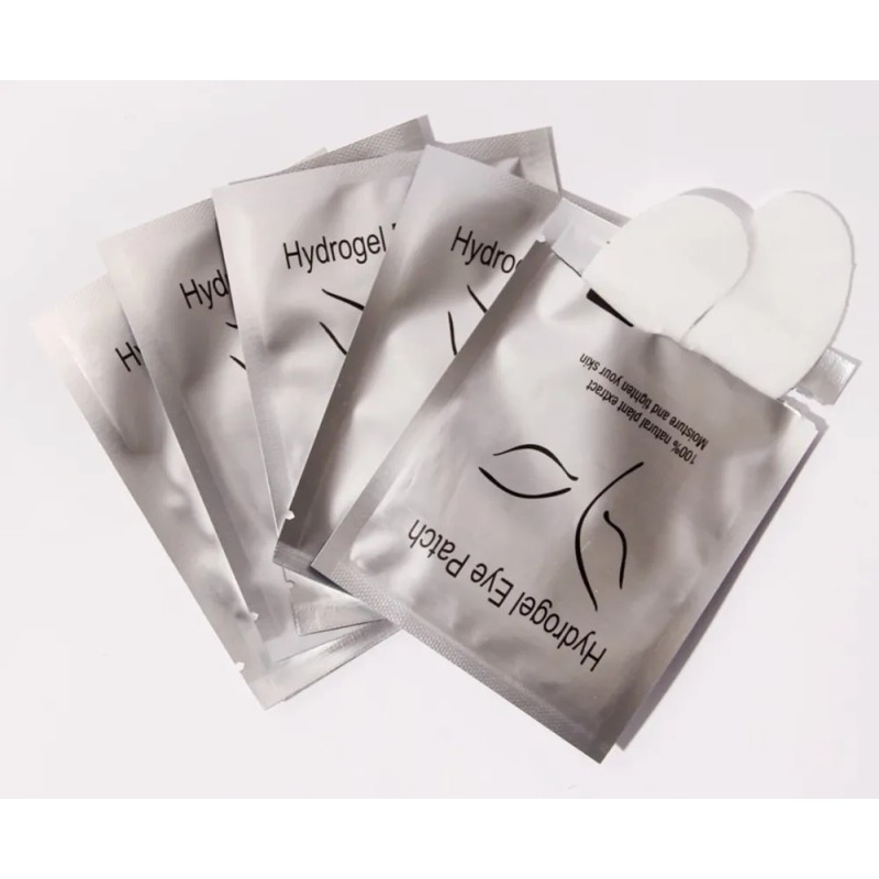 50 Pares Parches Hidrogel Para Extension Lifting D Pestañas Blanco