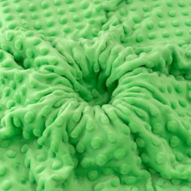 CNSUPMK Minky Dot Fabric by The Yard,62 Inch Wide Soft Plush Fleece Fabric for DIY Crafts Cloths Hndmade Sewing, Cozy Blanket, Pillow Covers, Clothing Making, Throws (Green, 1 Yard)