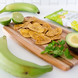 ARTISAN TROPIC Plantain Strips Sea Salt - 8 Pack, 2oz - Vegan, Paleo, Gluten Free Chips - Individual Bags Healthy Snacks for School, Gym, Kids – Whole 30 Approved Foods Baked Banana Chips