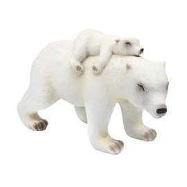 The Leonardo Collection Polar Bear With Baby Figurine For Home & Office | Home Decor Ornaments Gift For Women & Men | Beautiful Figurine For Indoor & Outdoor | Living Room Decor Ornaments