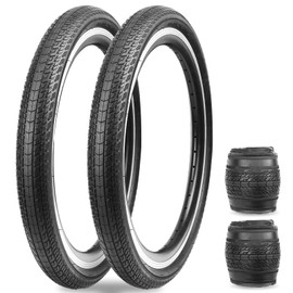 MEGHNA Bicycle Tyres Bike Tires Replacement Tyres: 20/24/26x1.75 Inch Folding Bike Tire for for Beach Cruiser Mountain Bikes MTB/BMX (1 Tire, 20x1.75 Inch)