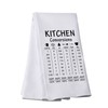 PWHAOO Kitchen Conversion Chart Kitchen Towel Kitchen Measurement Chart Gift