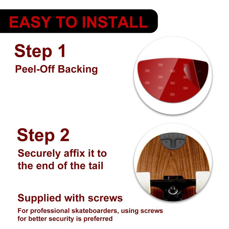 Upgrade Your Skateboard Add Sparking Flames Tail Plate Attachment for