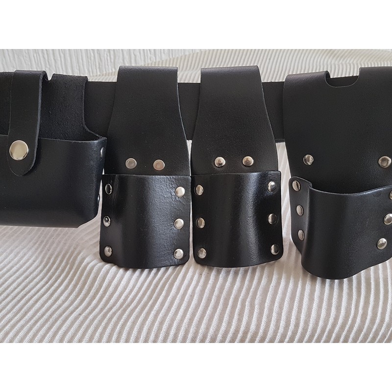BBI Scaffold Leather Tool Belt | 4 Leather Pouch/Pockets |