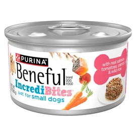 Beneful Beneful Purina Small Breed High Protein Wet Dog Food, with Gravy, Incredibites with Real Salmon - (Pack of 12) 3 oz. Cans