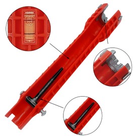 JNBGTU 8 in 1 Faucet and Sink Installer Tool Water Pipe Spanner Plumbing Pipe Spanner Tool Multifunction Faucet Sink Installer Wrench Spanner Faucet Wrench Tool for Toilet Bowl Sink Bathroom Kitchen