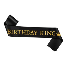 Birthday Decorations for Him Birthday Sash for Men Black Birthday Party Decorations Birthday Photo Party Props Dad Birthday Gifts for Grandad Husband Birthday Gifts Boyfriend Party Accessories Gifts