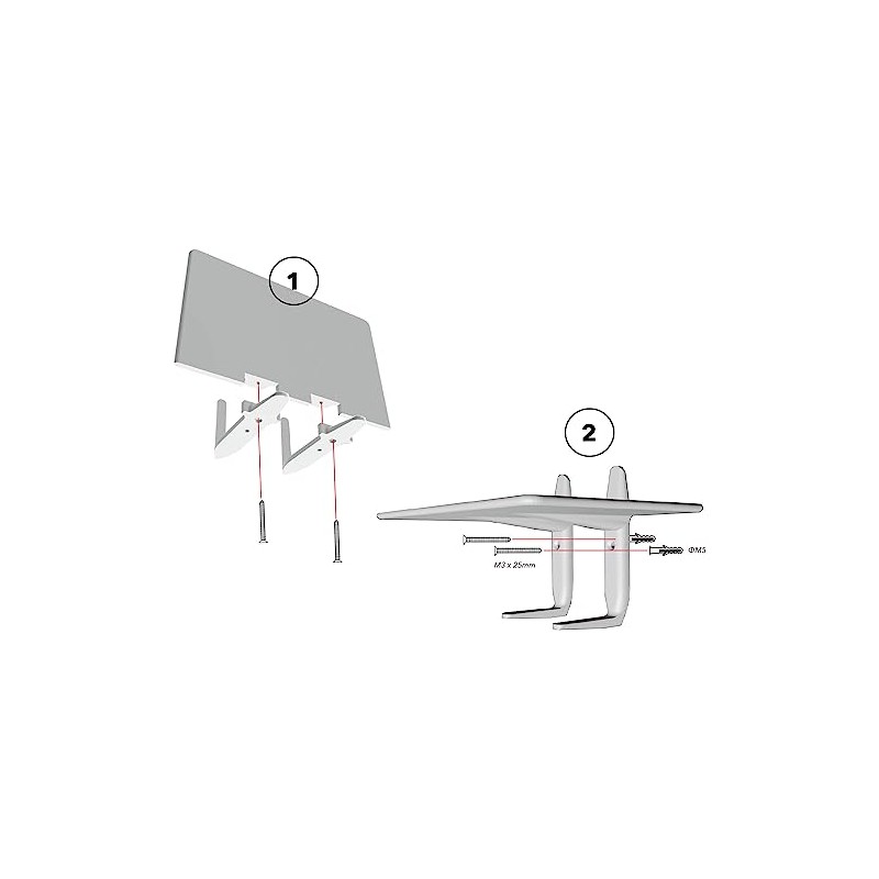 Wall Mount Version 2 with Hook Display for RC Crawler