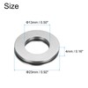 sourcing map TC815+2TRA Needle Roller Thrust Bearings with Bearing Washers,