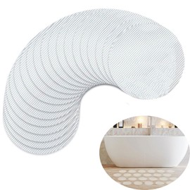 20 Pieces Non Slip Bath Stickers, Round Non-Slip Bath Stickers, Non Slip Bathtub Stickers, Transparent Anti-Slip Stickers for Bath and Shower, for Bath Tub, Stairs, Shower Room (10 cm/4 Inch, Clear)