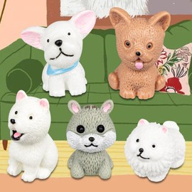 3D Dog Decoration Charms, Cute Animal Pet Cartoon Charm Gift for Toddler Girls Kids Teens Women Adults