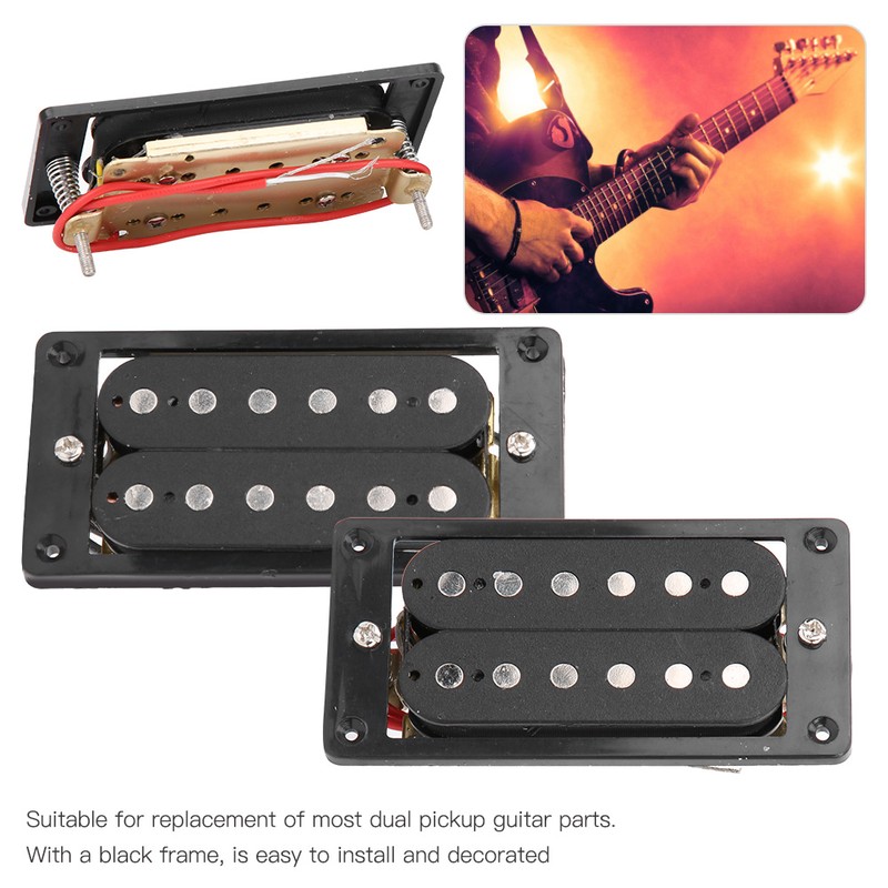 Electric Guitar Pickup for ST/SQ Dual Coil Black Frame Musical