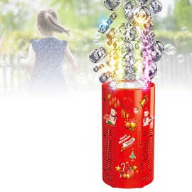 Fireworks Bubble Machine with 240 ml Bubble Solution, Portable Automatic Bubble Machine with Lights and Closeable Music, Bubble Maker Toys for Kids Outside Activities Parties Wedding Christmas | Xanadued