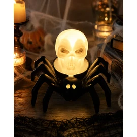Halloween Spider Eyeball LED Tealight for Spooky Decor – Flameless Battery Light for Tables, Gardens, Bars & Haunted Houses