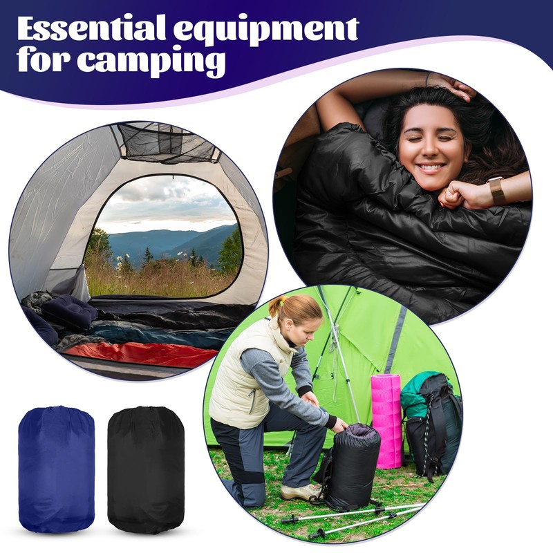 Macarrie 4 Pcs Bulk Sleeping Bags for Homeless Donation Shelter