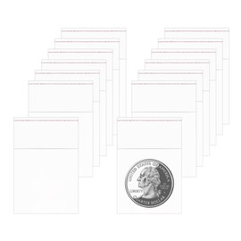 1.5" x 1.5" Small Cello Bags 200pcs Clear Jewelry Cellophane Bags Tiny Plastic Self Adhesive Baggies 1Mil for Earrings Cookie Bakery Beads Coins Gifts Decorative Shipping (18 Sizes to choose from)
