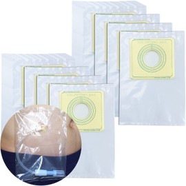 SinaiSea Peritoneal Dialysis Shower Cover Pouch Bag Waterproof PD Catheter Holder Belt Port Protector Feeding Tube Peg G Tubes Bathing Accessories Disposable 35-60mm Hole Range Women Men 50 Pcs Clear