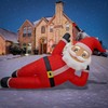 National Tree Company First Traditions Inflatable Waving Cheeky Santa, Includes