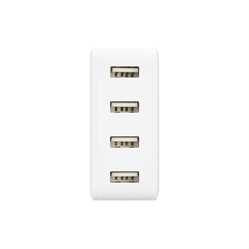 Sanwa Supply ACA-IP54W USB Charger, 4 Ports, Total 6A, Can