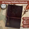 Joy & Inspiration PU Leather Notebook A5 Dark Brown Refillable