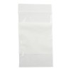 Medline Plastic Bags with Zip Closure, White Write-On Block, 2