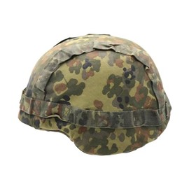German Military Flecktarn Helmet Cover Bundeswehr Tropical Reserve Camouflage Woodland (Large (58-60))