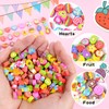 Wolpark Food Heart Mini Erasers for Kids Bulk Cake Fruit